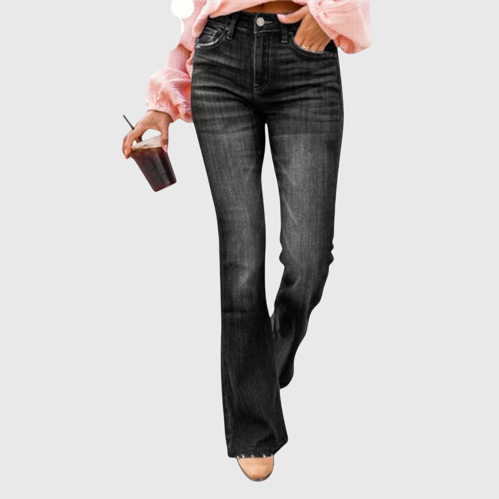 Beatrice | High-Waisted Flared Trousers