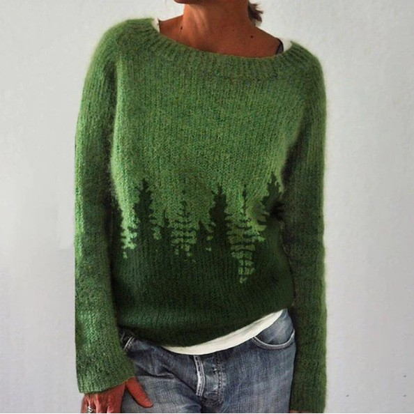 Willow | Forest-Motif Knit Sweater
