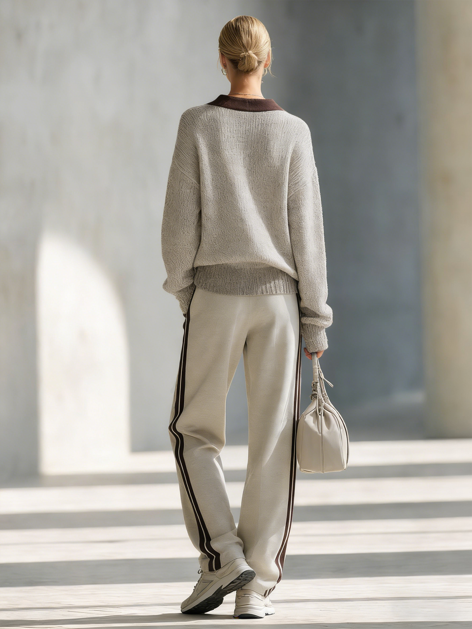 Olivia | Color-Block Knit Two-Piece Set