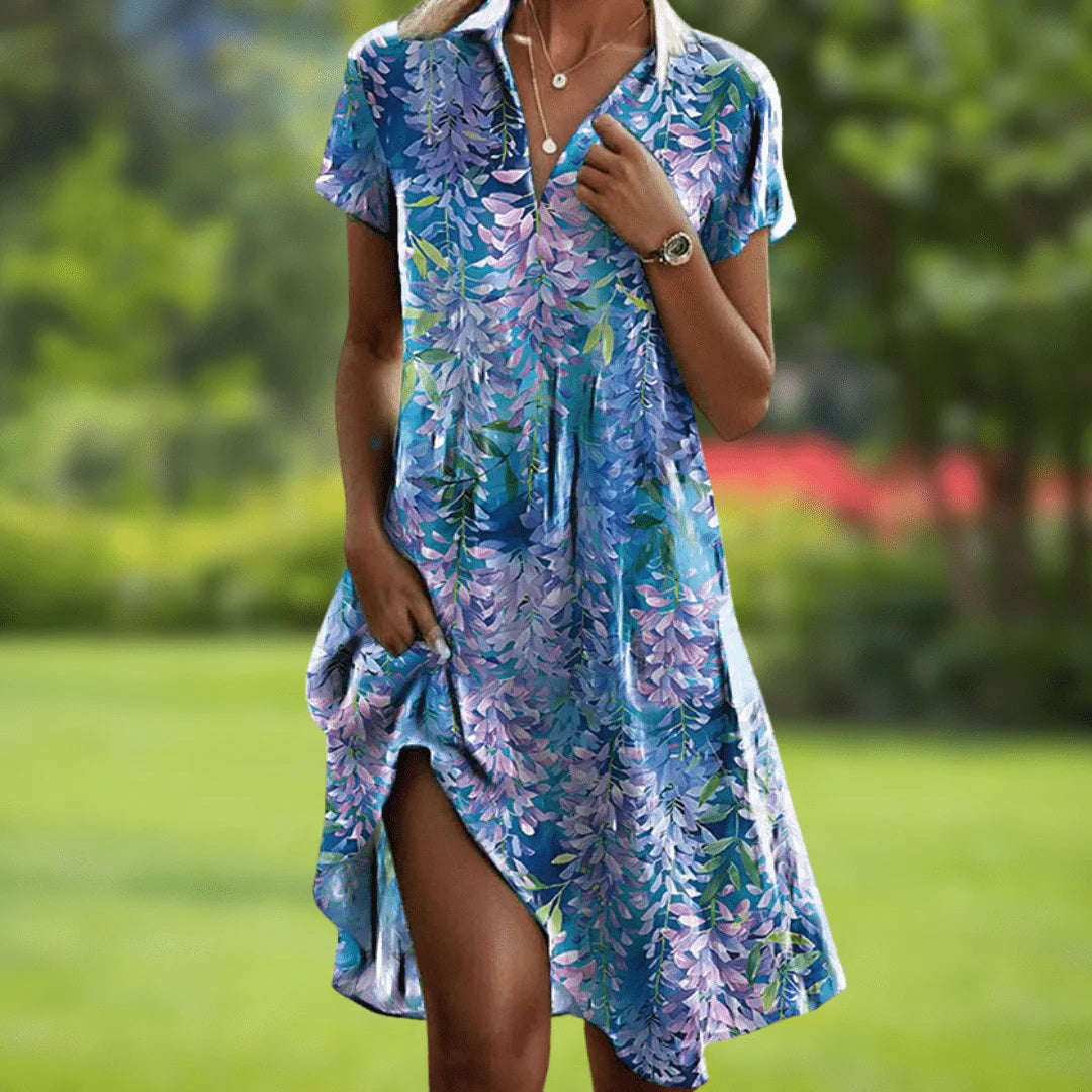 Nova™ | Elegant Printed Dress