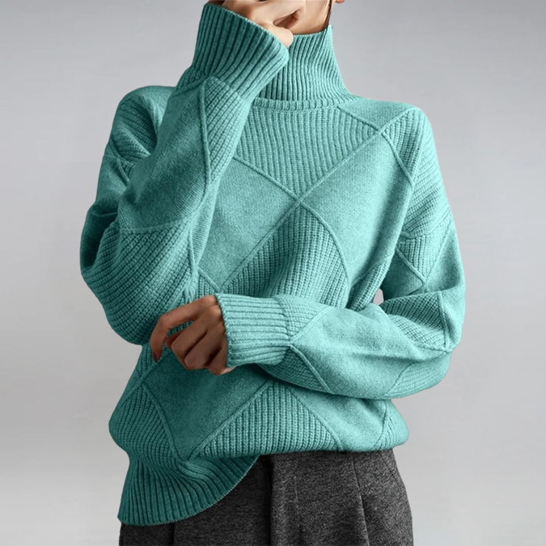 Sophia | Turtleneck Knit Sweater