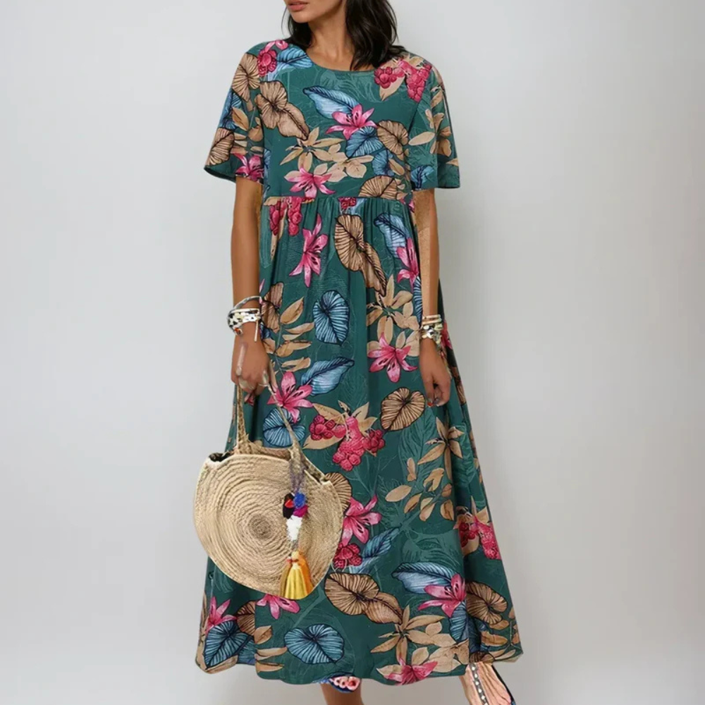 Zarelle™ | Graceful Summer Bloom Dress