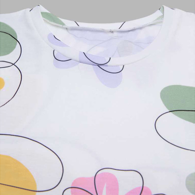 Casual Floral Print T-Shirt