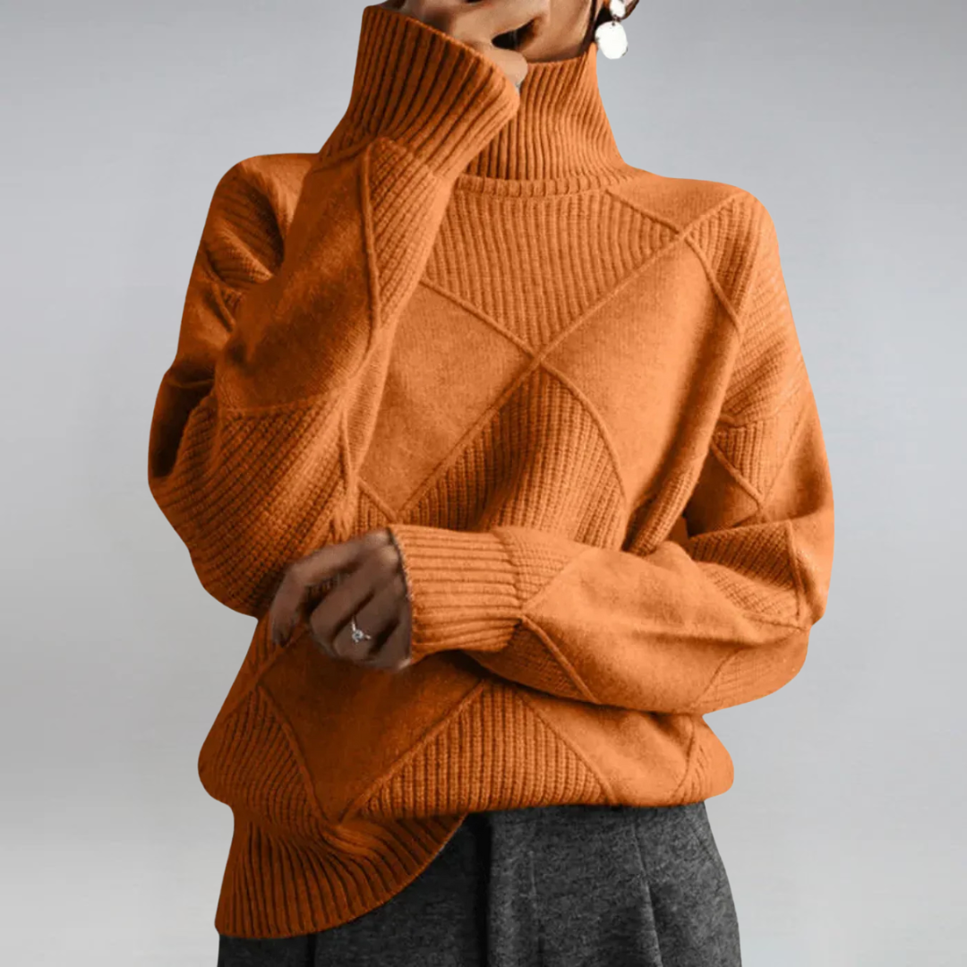 Sophia | Turtleneck Knit Sweater