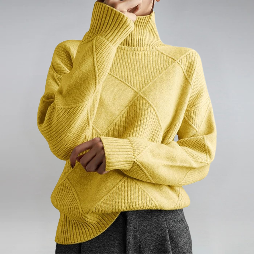 Sophia | Turtleneck Knit Sweater