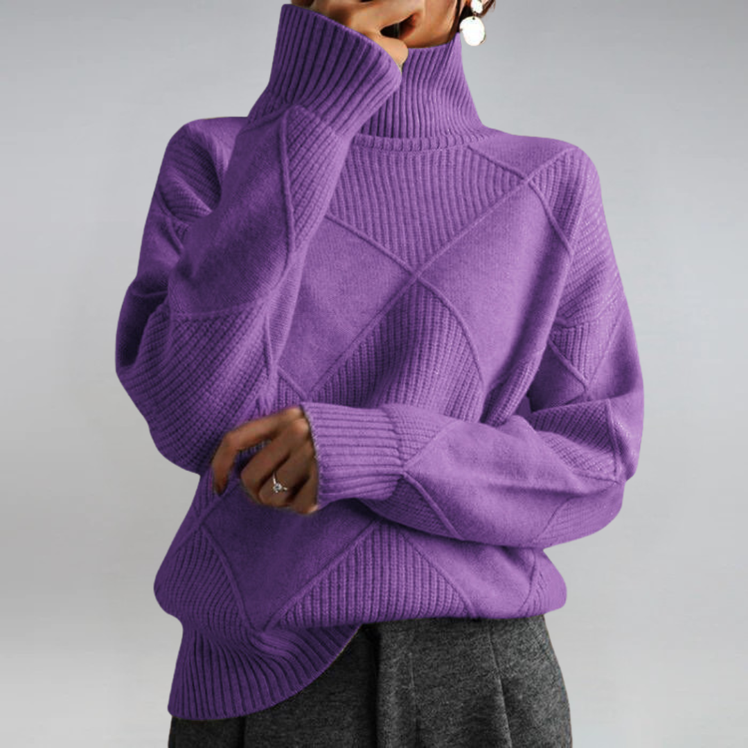 Sophia | Turtleneck Knit Sweater