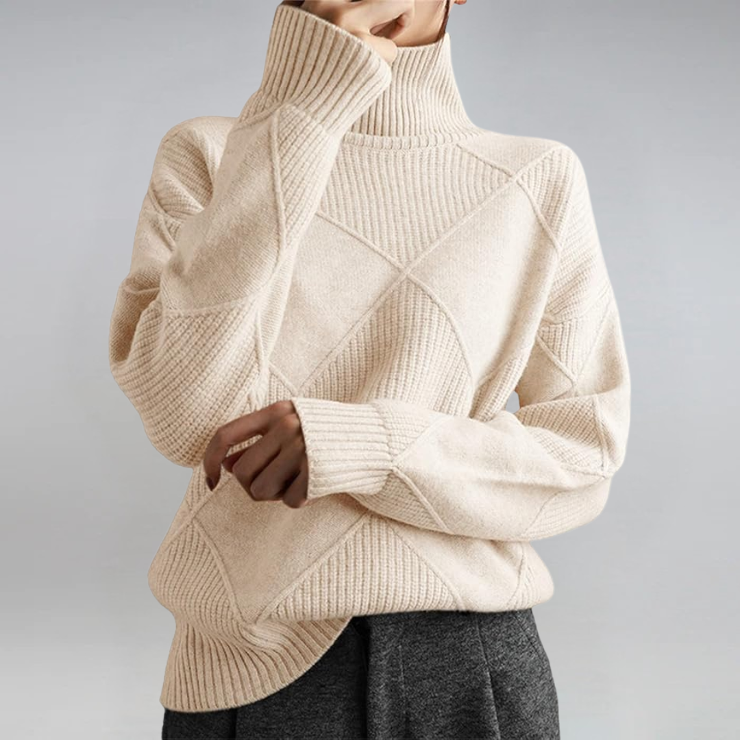 Sophia | Turtleneck Knit Sweater