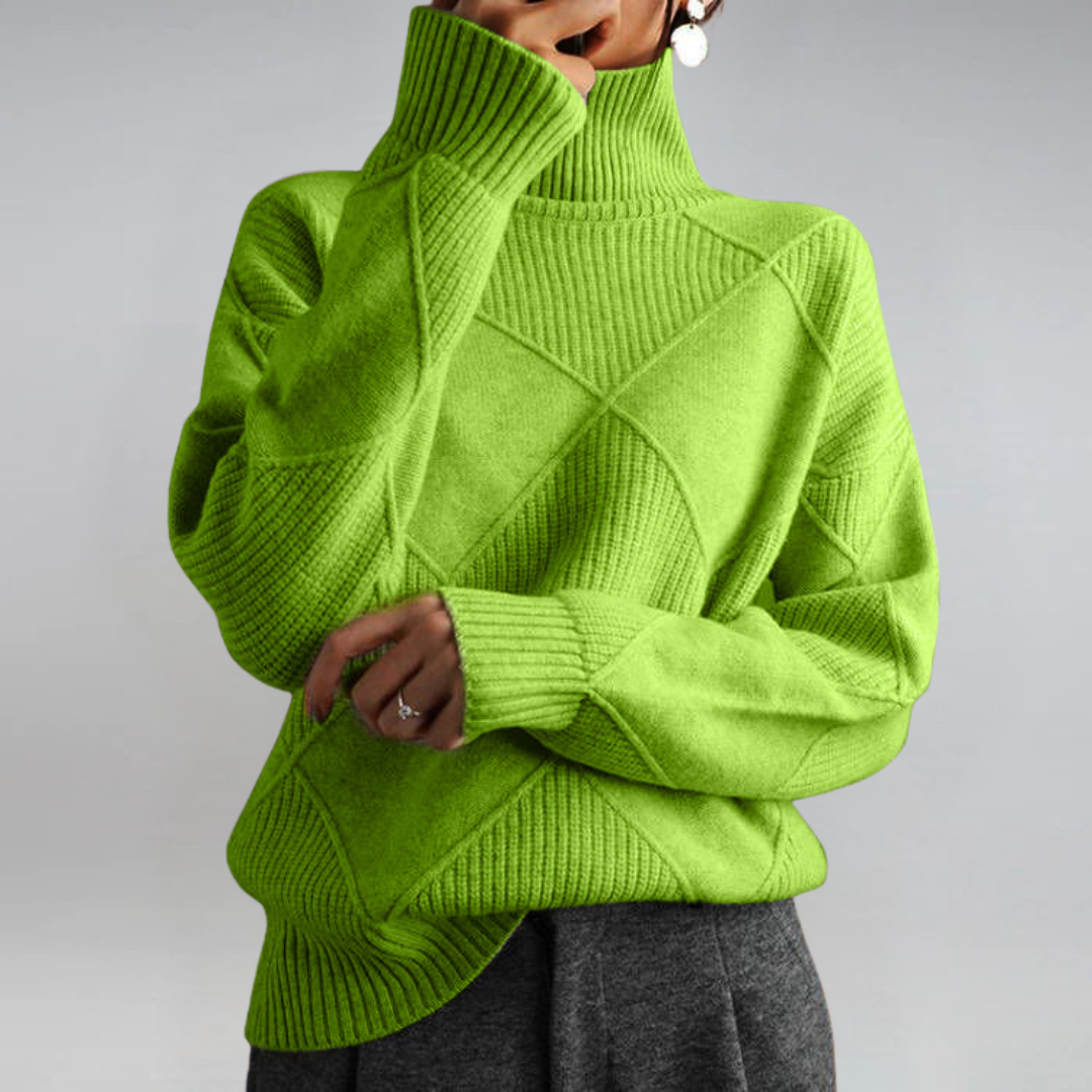 Sophia | Turtleneck Knit Sweater