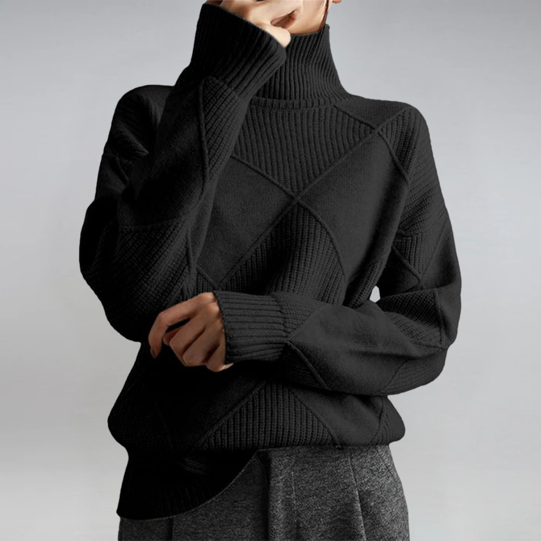 Sophia | Turtleneck Knit Sweater