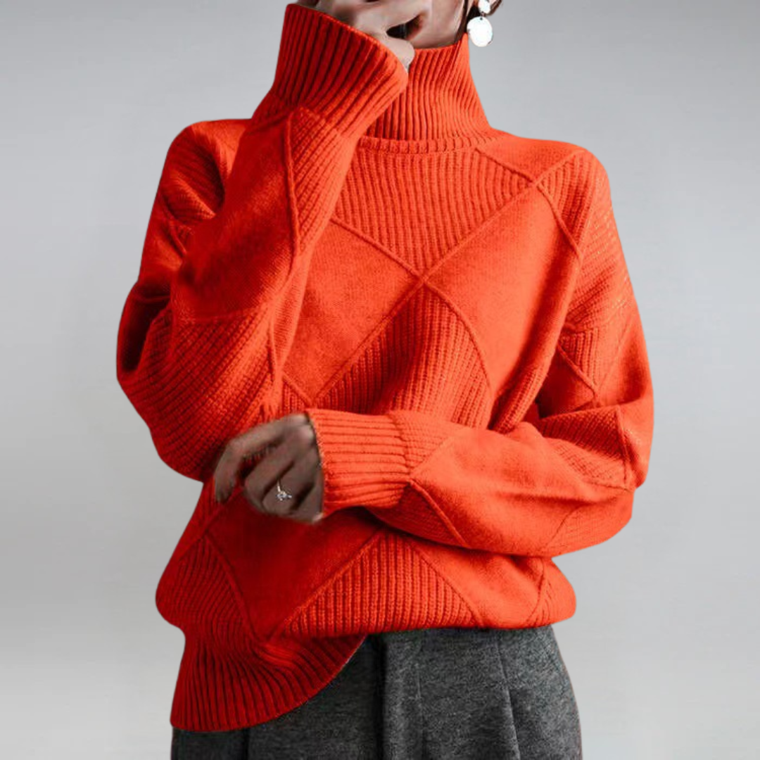 Sophia | Turtleneck Knit Sweater