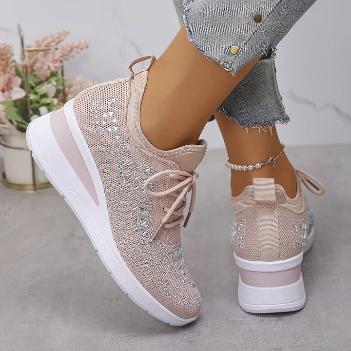 Bonnie | Orthopedic Rhinestone Comfort Sneakers