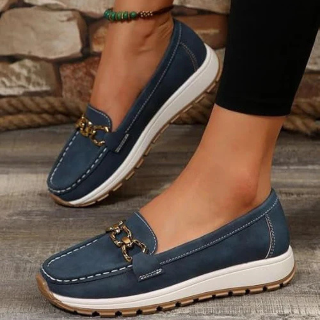 Azaria™ | Comfortable Flat Buckle Loafers