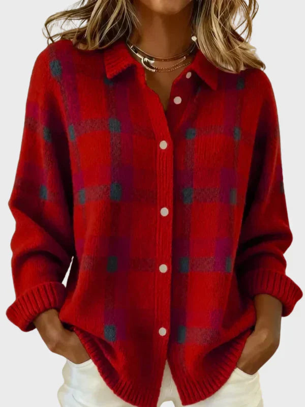 Layla | Retro Plaid Sweater