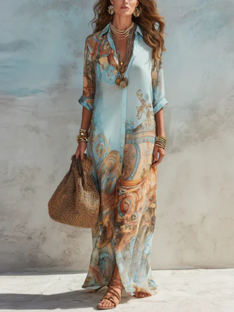 Azalea™ | Artistic Resort Style Maxi Dress