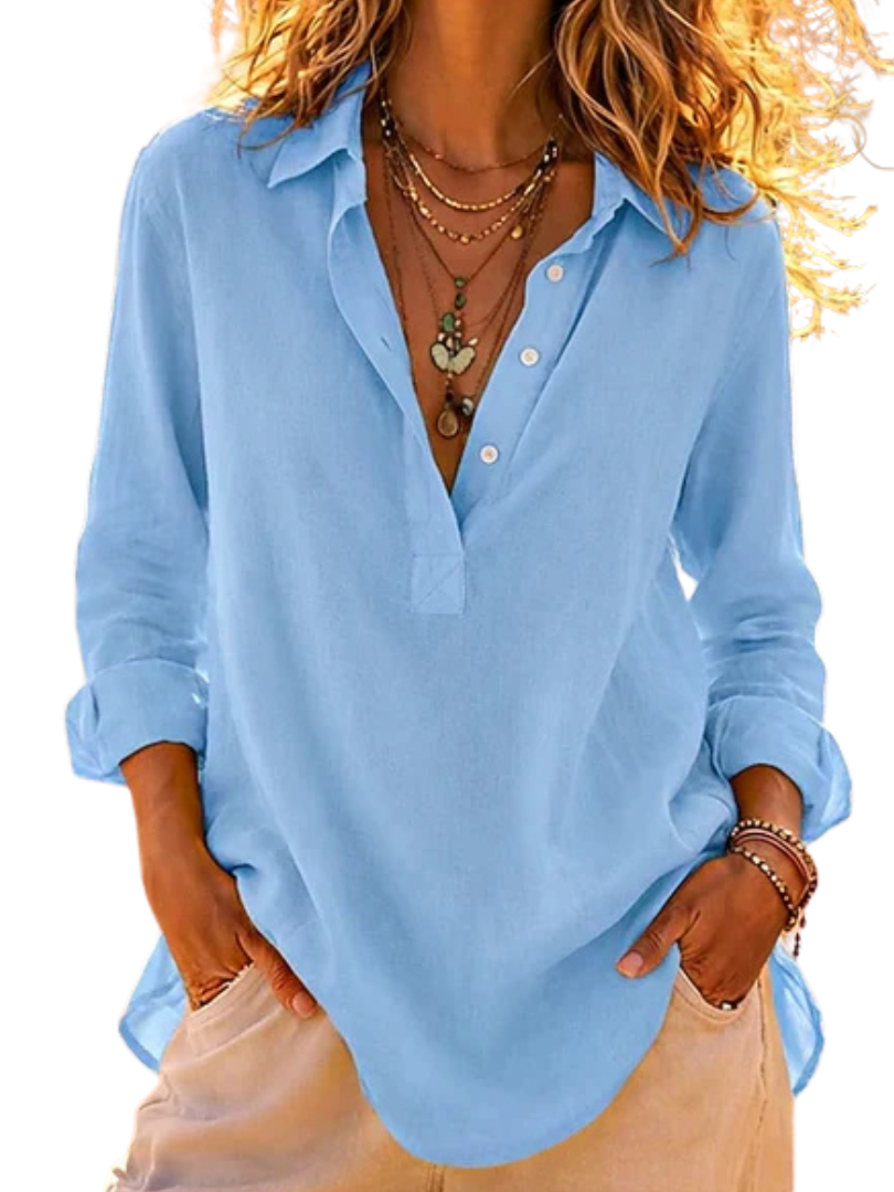 Allison™ | Comfortable Casual Button Front Blouse