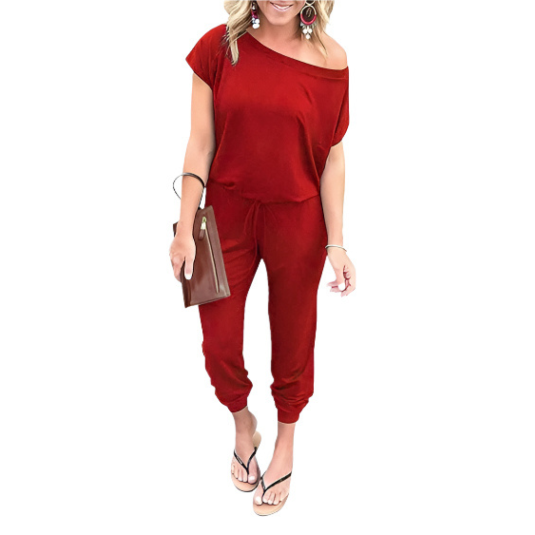ADELFA™ – Effortless Off-Shoulder Summer Lounge Romper