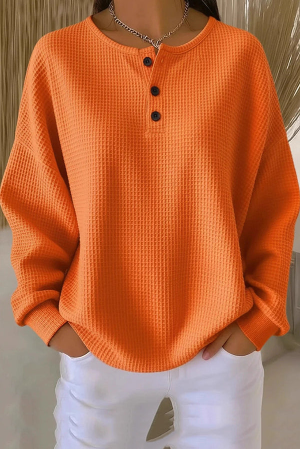Lily & Lune™ | Loose-Fitting Blouse with Buttons
