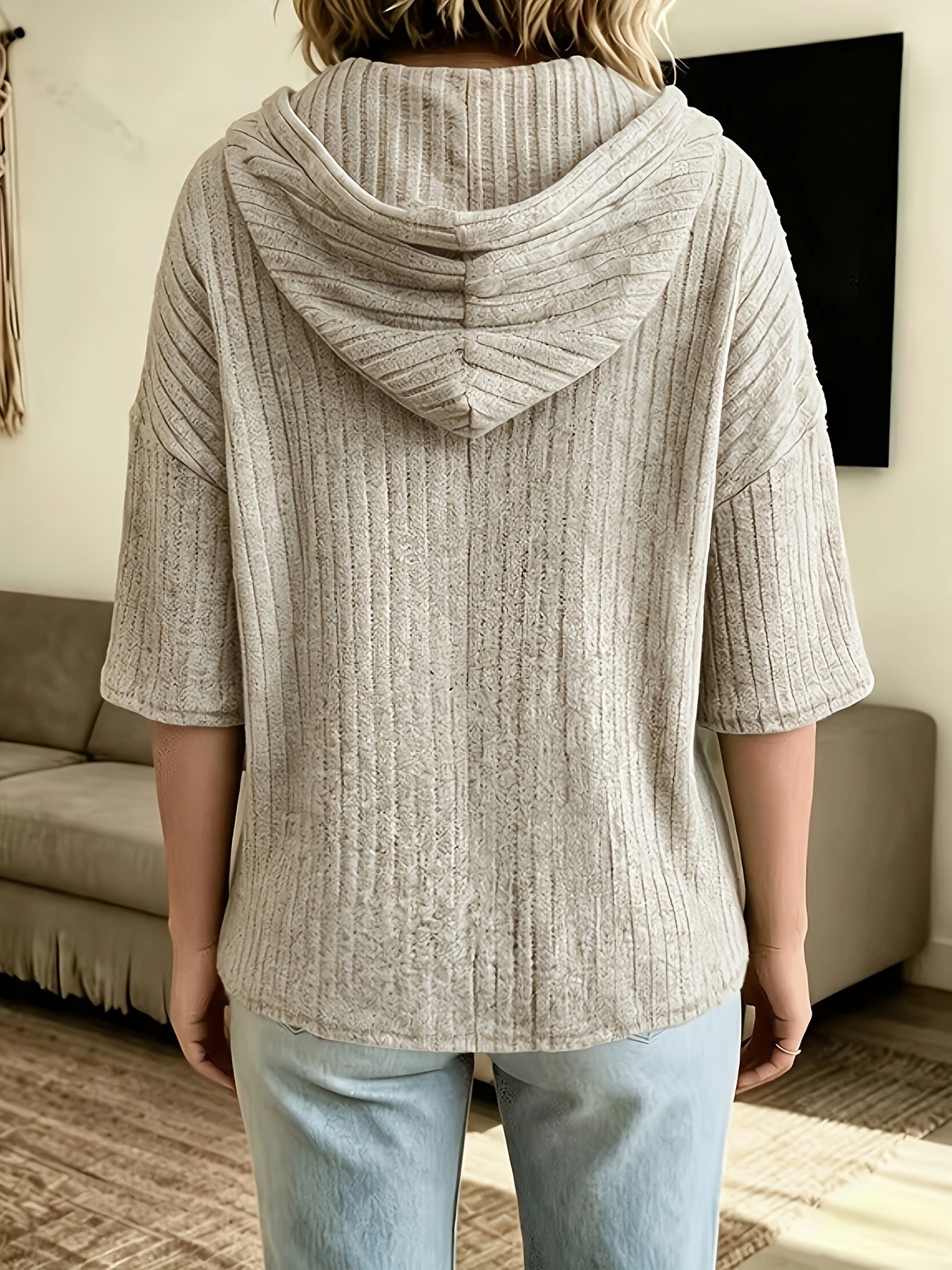 Scottie™ | Women's Elegant Ribbed Hoodie with Zipper
