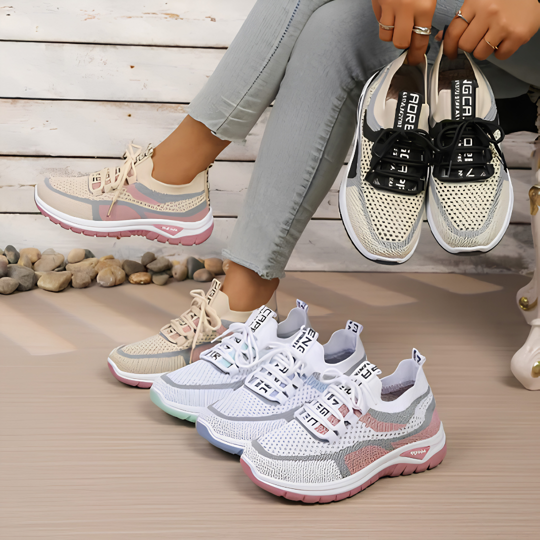 Amabel™ | Casual Mesh Lace Up Walking Sneakers
