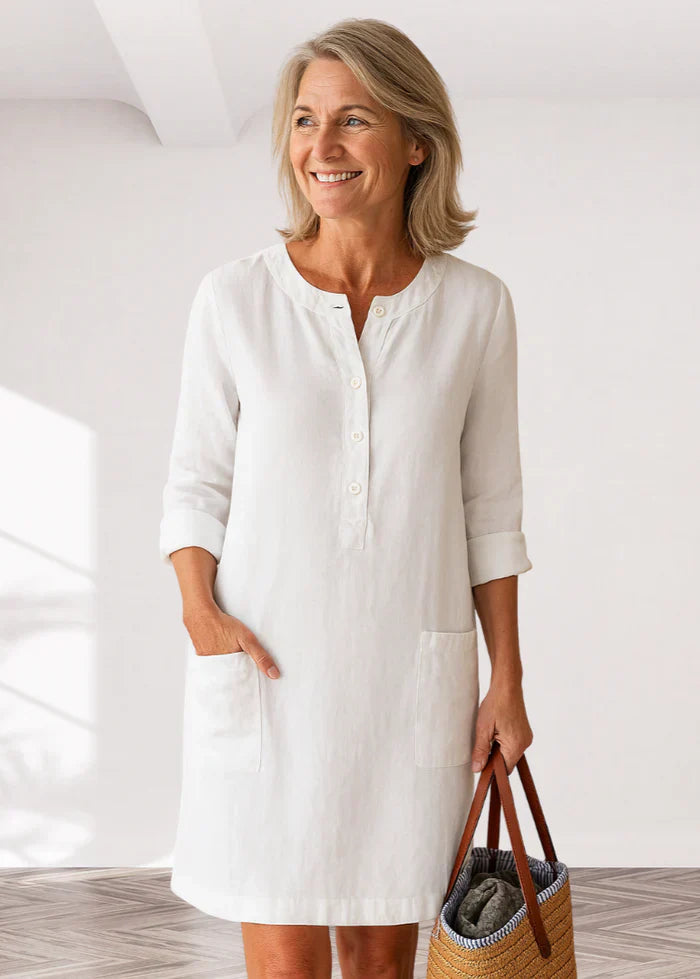 EVI | Casual women's dress with a loose fit and timeless look for everyday wear