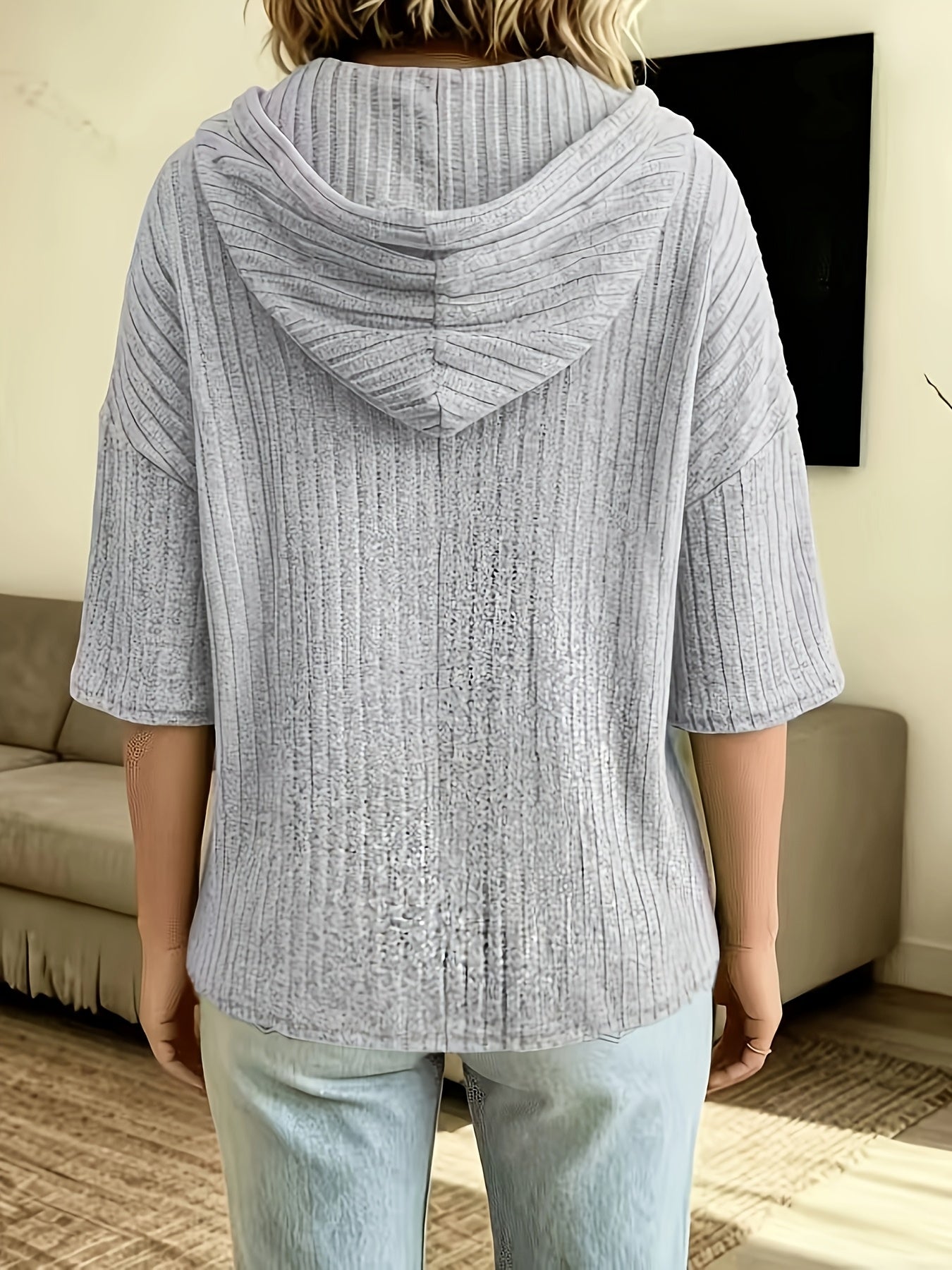 Scottie™ | Women's Elegant Ribbed Hoodie with Zipper