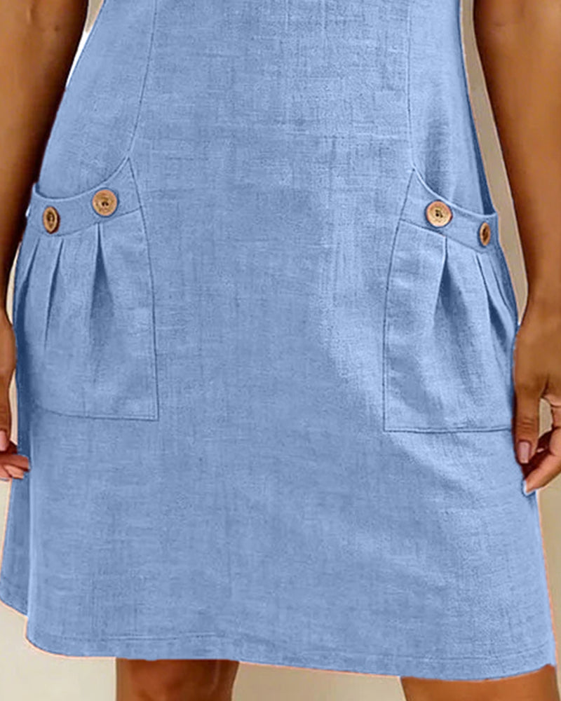 Barbara™ | Linen Zip Dress