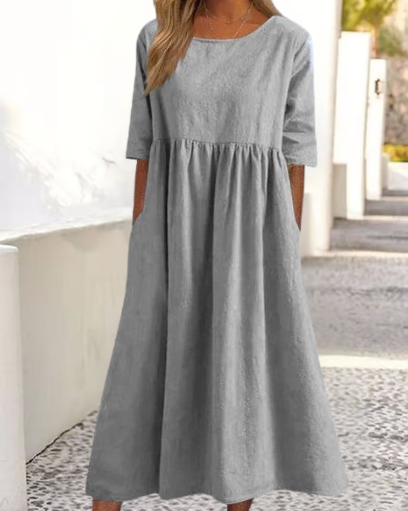 Milena™ | Relaxed Pocket Maxi Dress