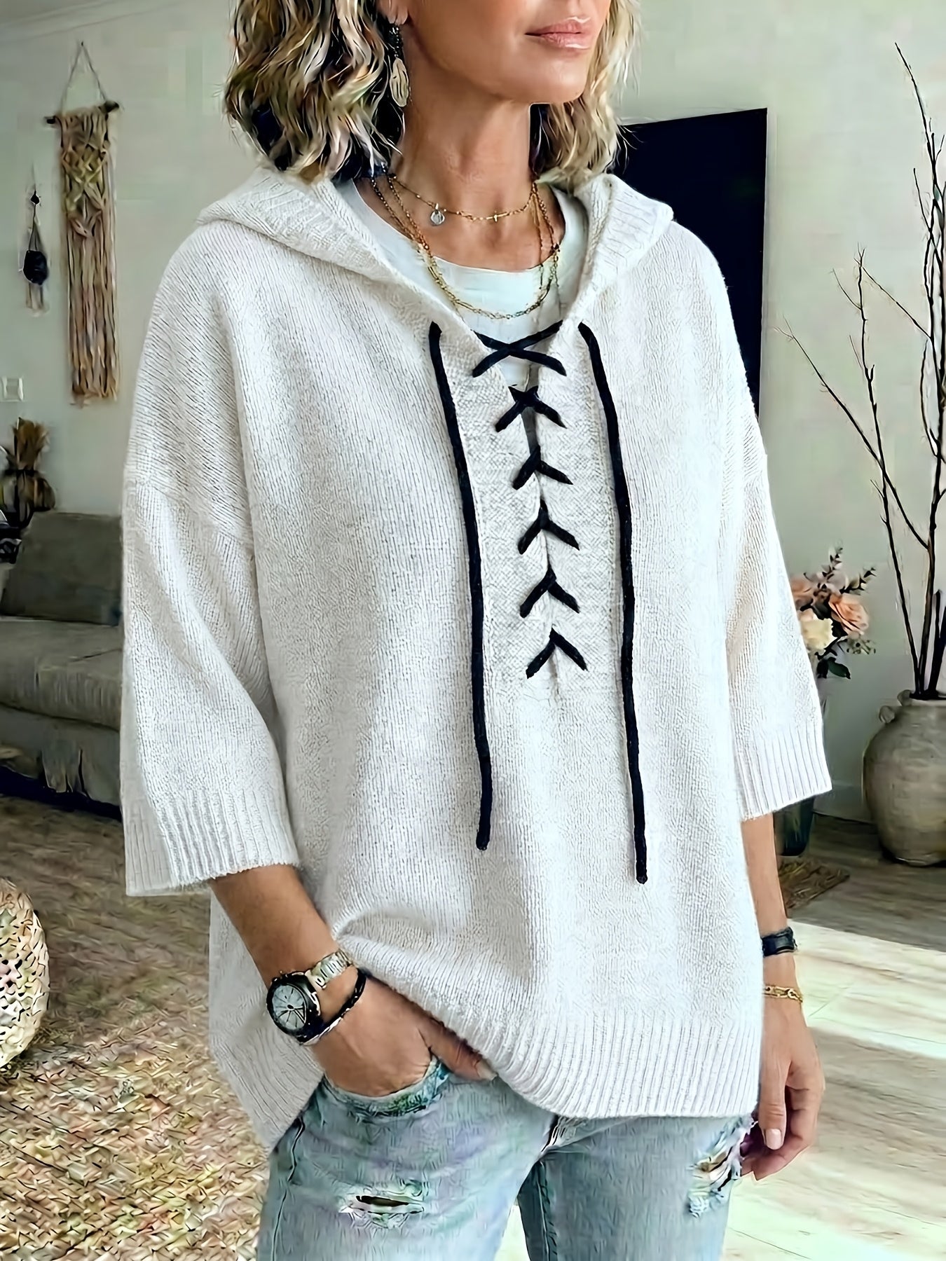 Glenda™ | Floral Batwing Hooded Cardigan