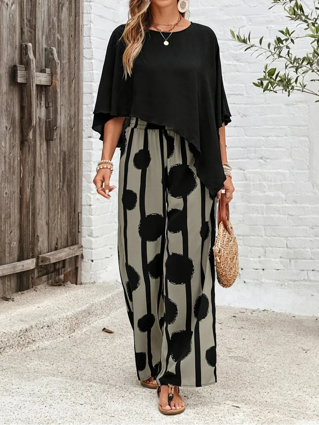 Mireya | Comfortable Elastic Waist Two-Piece Set