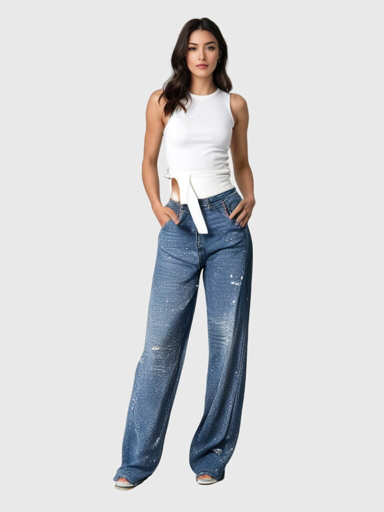 Camryn | Sparkle Wide-Leg Pants