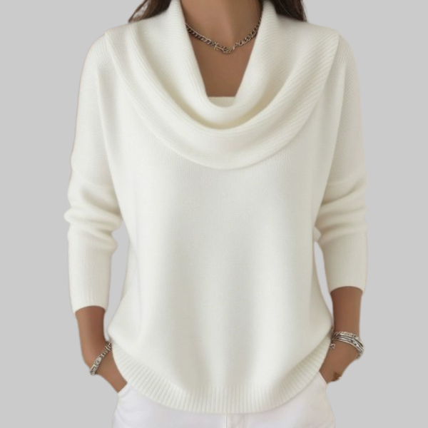 Soft Cowl Neck Sweater