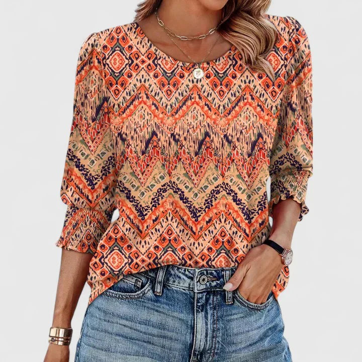 Solara | Elegant Smocked Top
