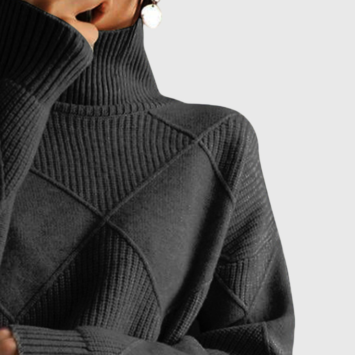 Luna | Turtleneck Knit Sweater