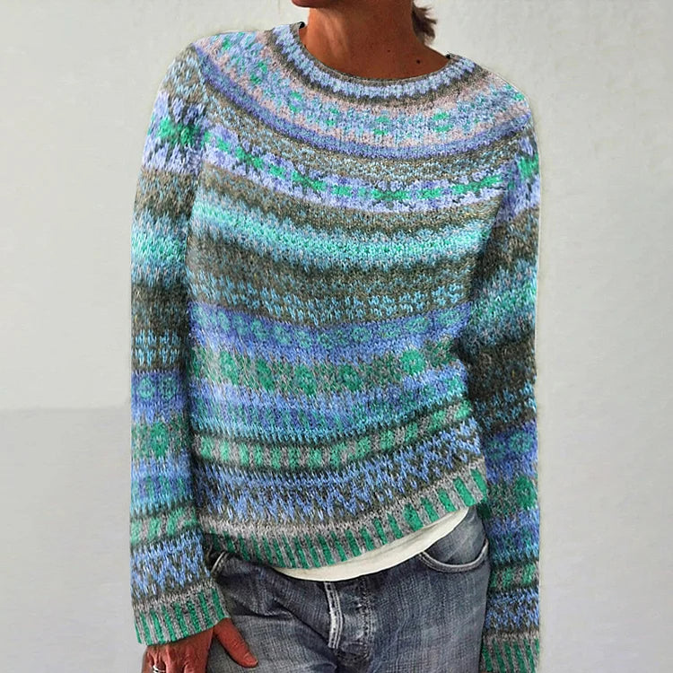 Marla | Cozy Patterned Knit Sweater