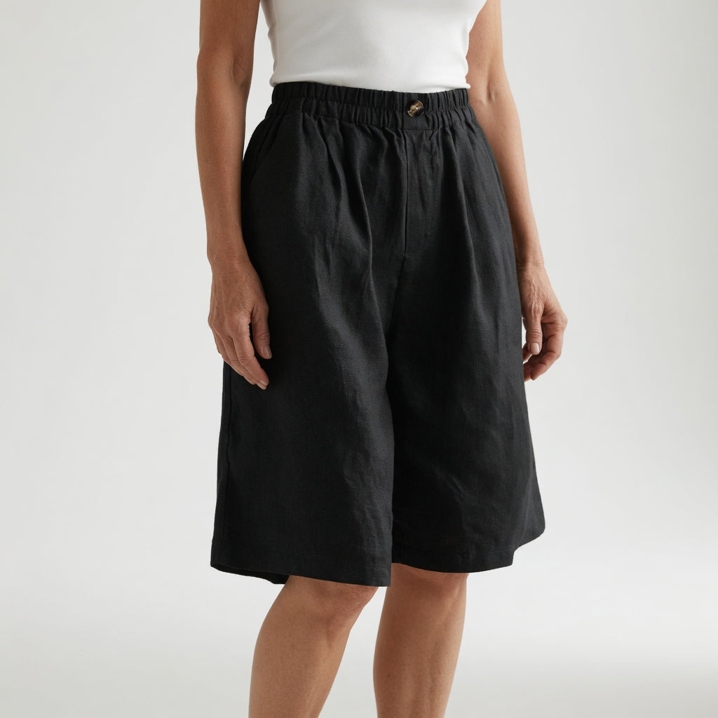 Wandeline™ — Comfortable Natural Summer Elastic Waist Loose Shorts
