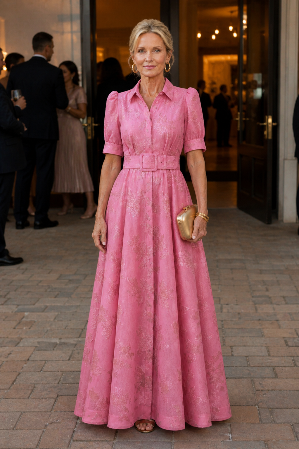 Jodi™ | Belted Floral Maxi Dress