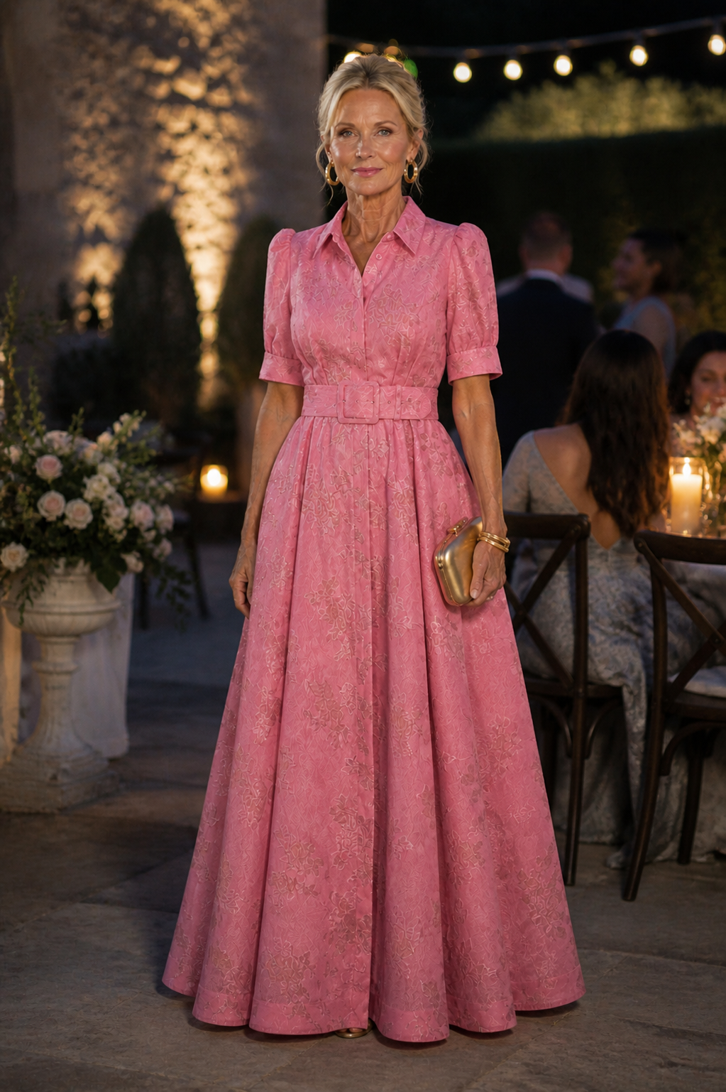 Jodi™ | Belted Floral Maxi Dress