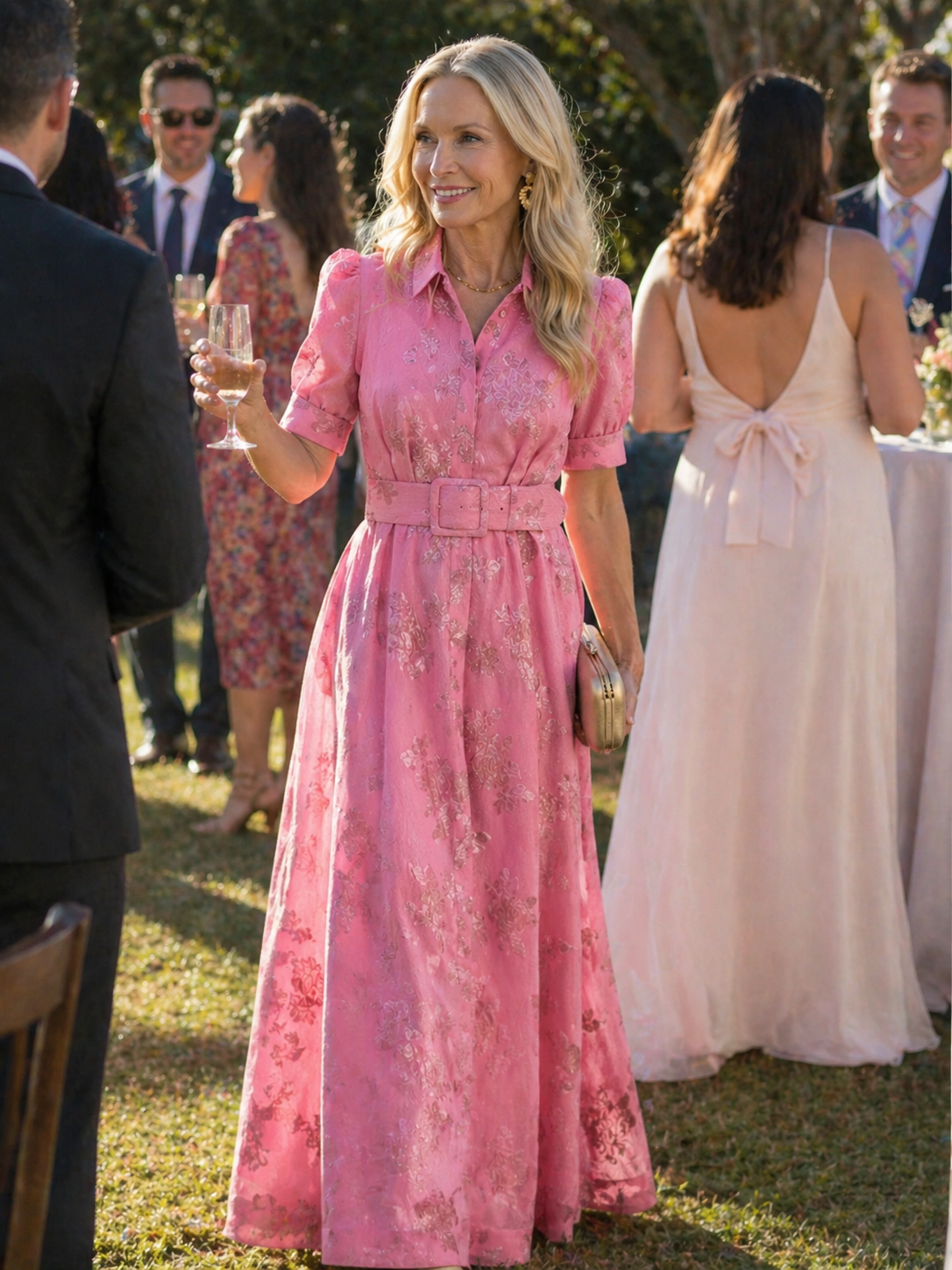 Jodi™ | Belted Floral Maxi Dress