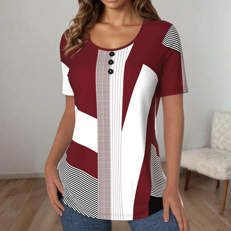 Color Block Striped T-Shirt
