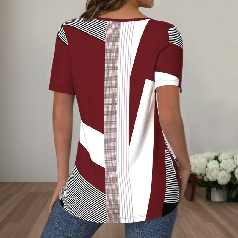 Color Block Striped T-Shirt