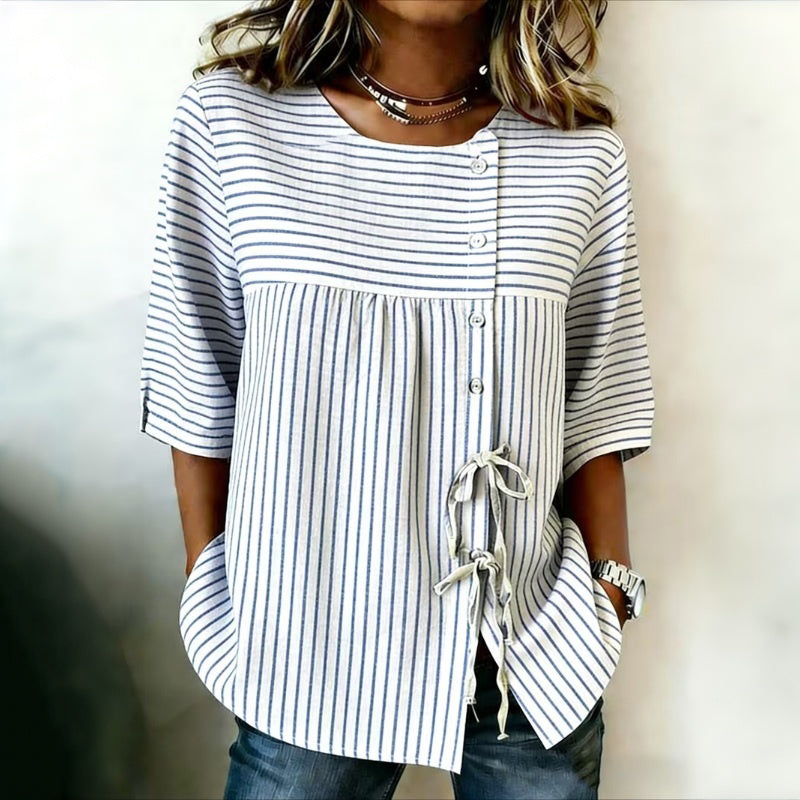 Casual Striped Blouse