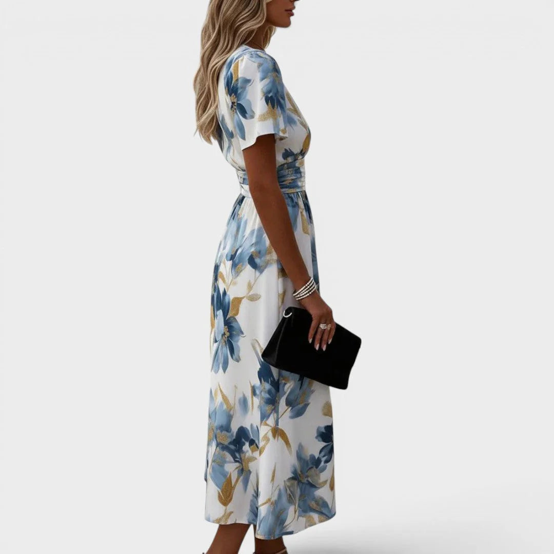 Tricia™ | Flattering Waist Tie Wrap Dress