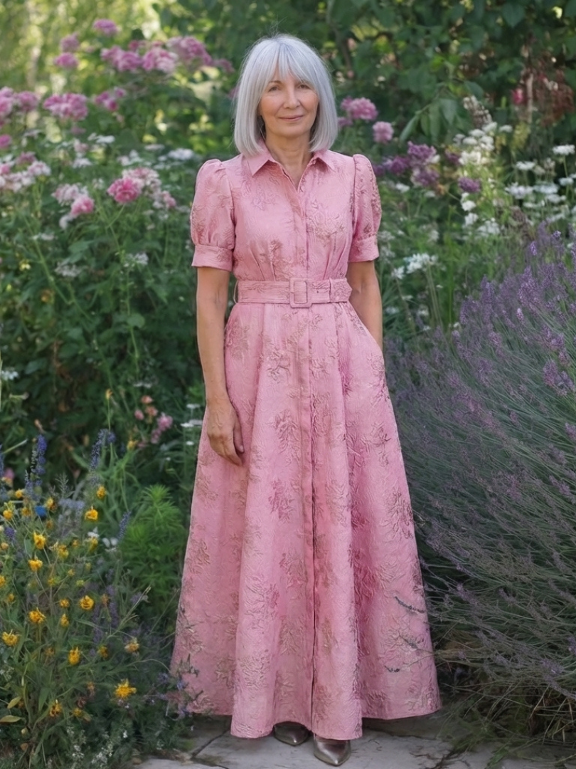 Jodi™ | Belted Floral Maxi Dress