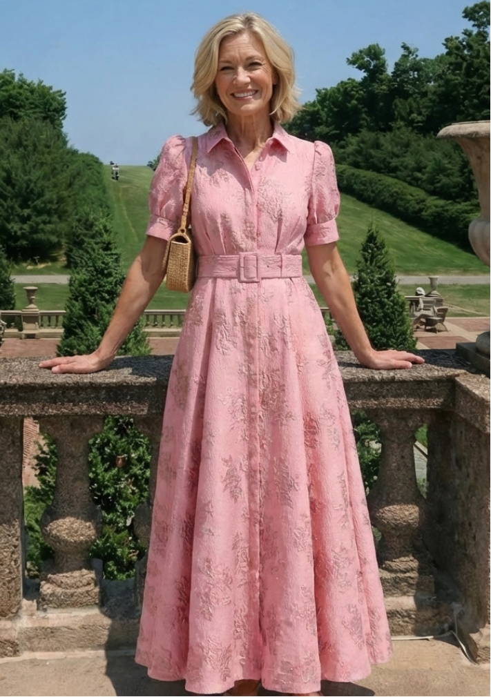 Jodi™ | Belted Floral Maxi Dress