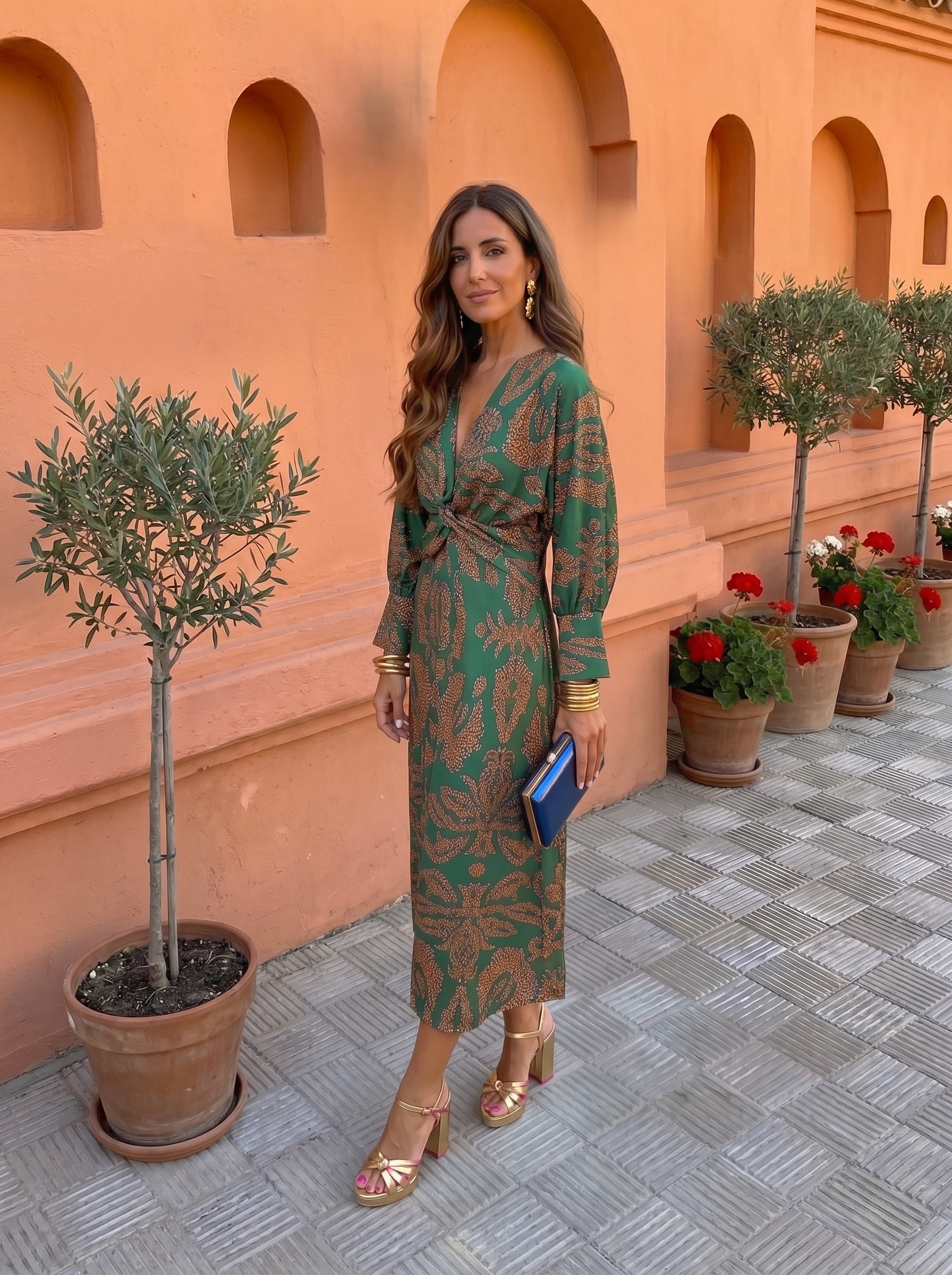 Silvia™ | Midi Dress with Print