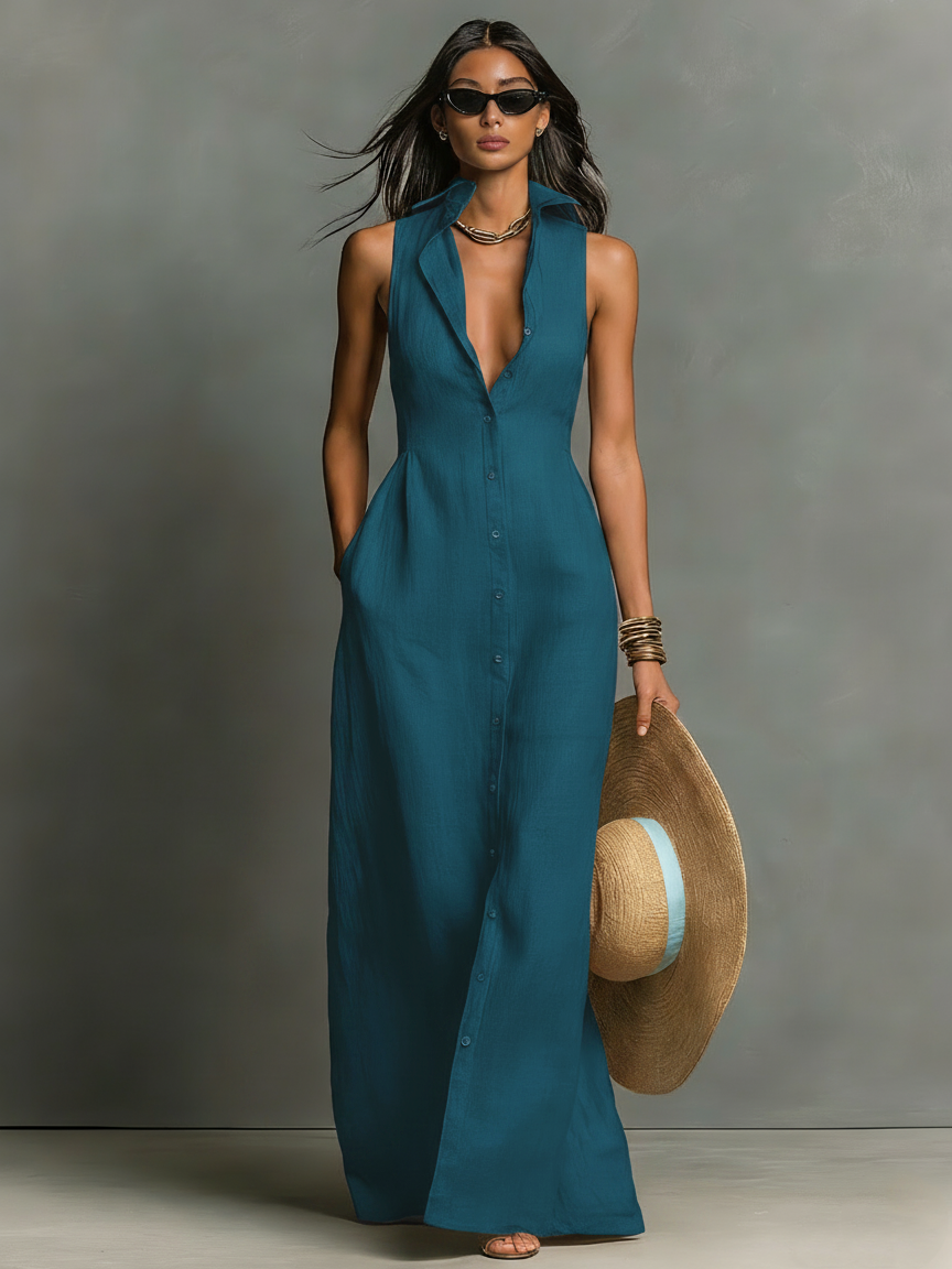 Garnet™ | Elegant beach vacation maxi dress