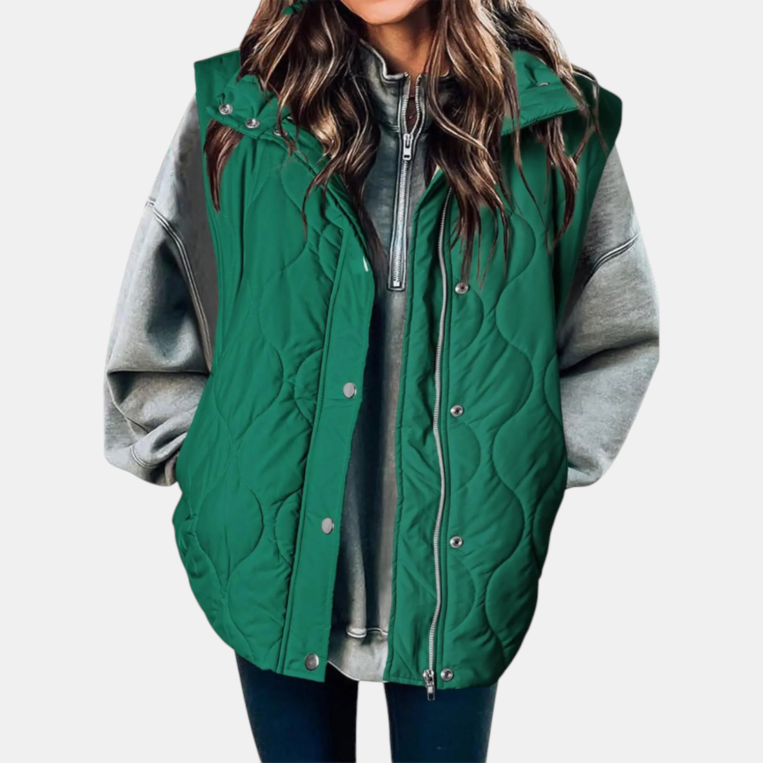 Jeannie™ | Hooded Quilted Puffer Vest
