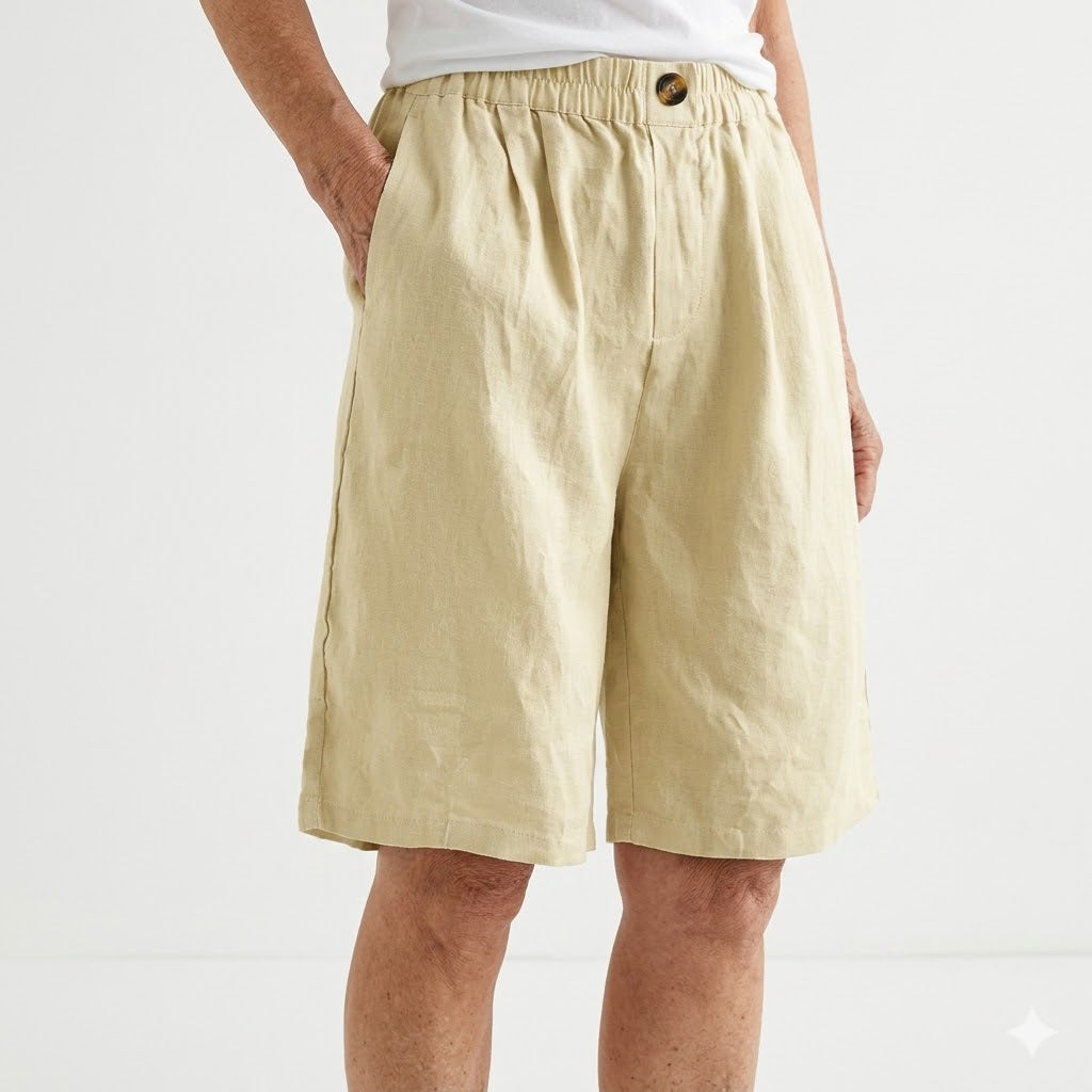 Wandeline™ — Comfortable Natural Summer Elastic Waist Loose Shorts