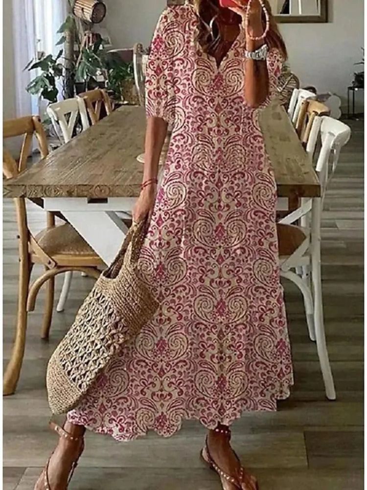 Élodie™ — Elegant Floral Velvet Maxi Dress