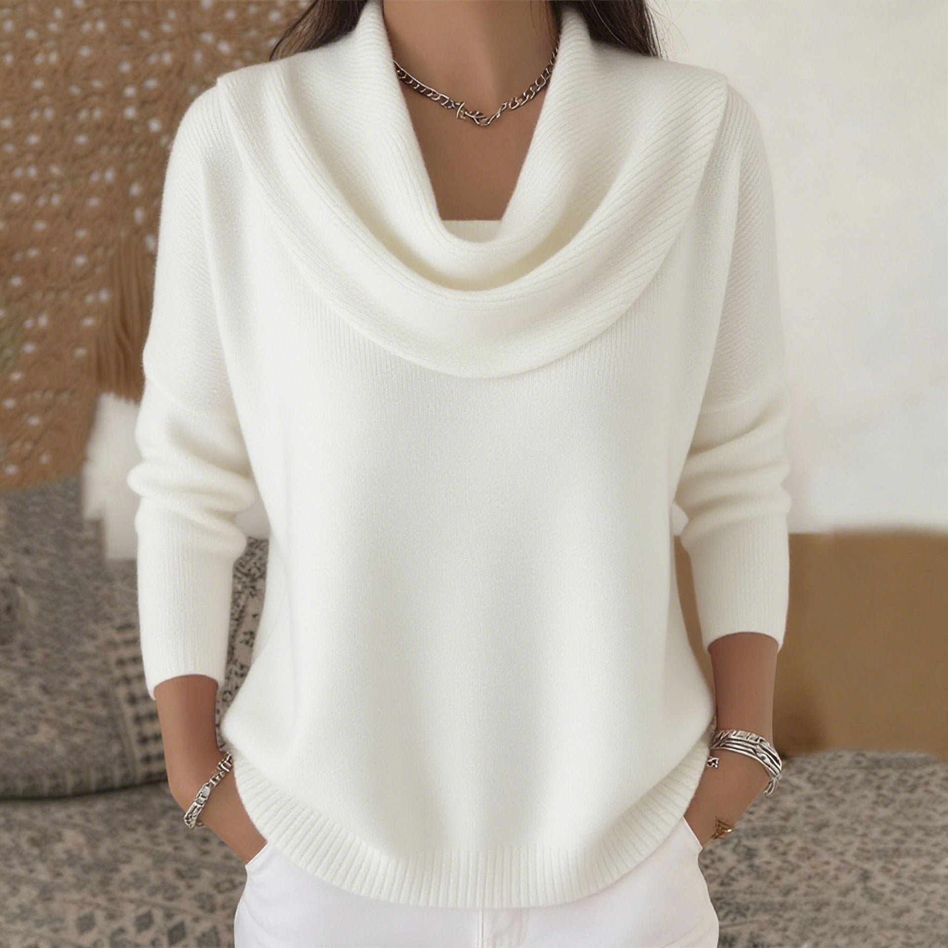 Lily & Lune™| Sweater with Collar